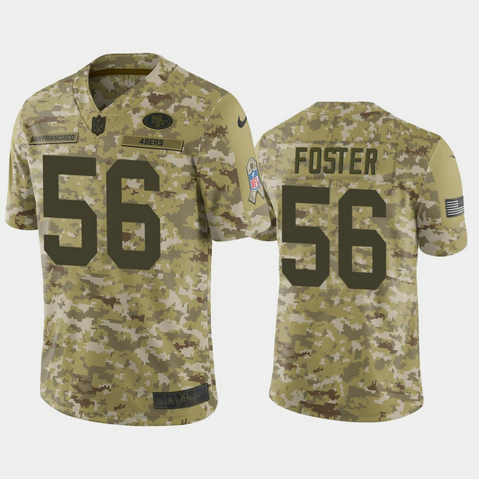 San Francisco 49ers Reuben Foster #56 Camo Jersey 2018 Salute to Service