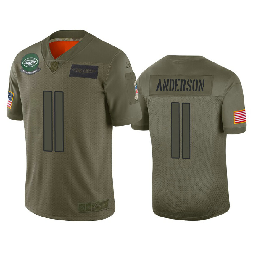 New York Jets #11 Robby Anderson Camo 2019 Salute to Service Limited Jersey New York Jets #11 Robby Anderson Camo 2019 Salute to Service Limited Jersey