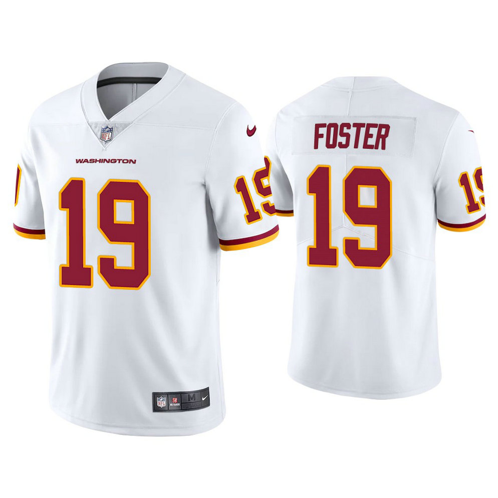 Washington Football Team #19 Robert Foster White Vapor Limited Jersey Washington Football Team #19 Robert Foster White Vapor Limited Jersey