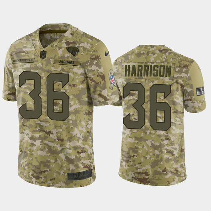 Jacksonville Jaguars Ronnie Harrison #36 Camo Jersey 2018 Salute to Service