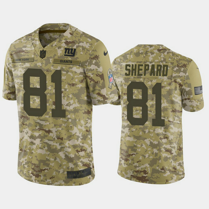 New York Giants Russell Shepard #81 Camo Jersey 2018 Salute to Service New York Giants Russell Shepard #81 Camo Jersey 2018 Salute to Service
