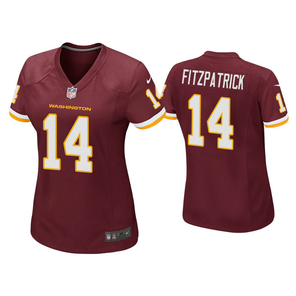 Women's Washington Football Team #14 Ryan Fitzpatrick Burgundy Game Jersey Women's Washington Football Team #14 Ryan Fitzpatrick Burgundy Game Jersey