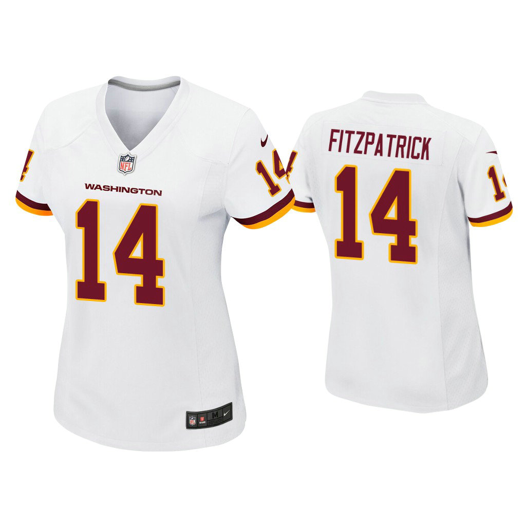 Women's Washington Football Team #14 Ryan Fitzpatrick White Game Jersey Women's Washington Football Team #14 Ryan Fitzpatrick White Game Jersey