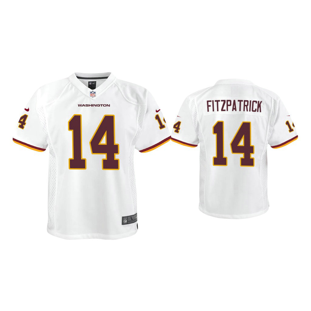 Youth Washington Football Team #14 Ryan Fitzpatrick White Game Jersey Youth Washington Football Team #14 Ryan Fitzpatrick White Game Jersey