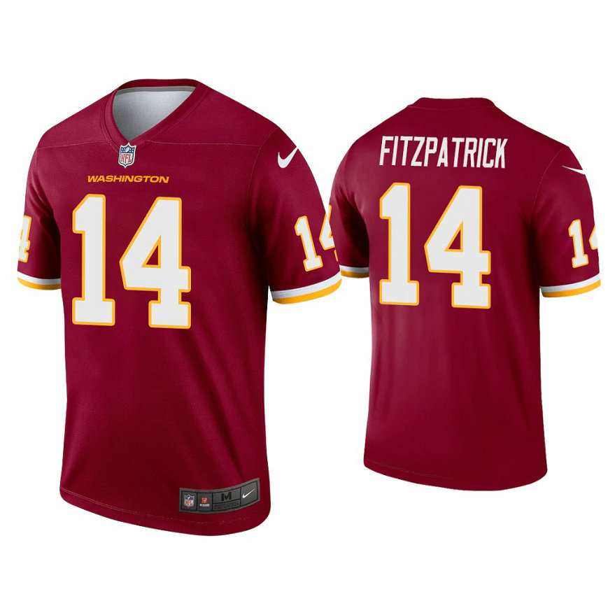Washington Football Team #14 Ryan Fitzpatrick Burgundy Jersey Washington Football Team #14 Ryan Fitzpatrick Burgundy Jersey