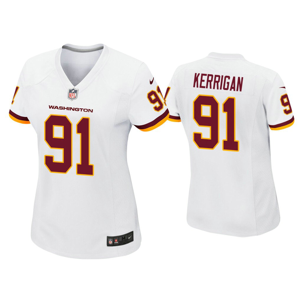 Women's Washington Football Team #91 Ryan Kerrigan White Game Jersey Women's Washington Football Team #91 Ryan Kerrigan White Game Jersey