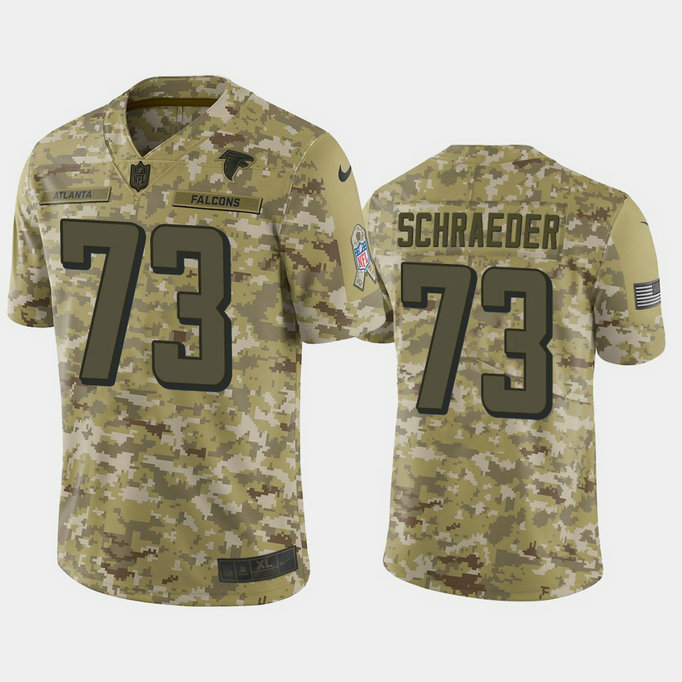 Atlanta Falcons Ryan Schraeder #73 Camo Jersey 2018 Salute to Service Atlanta Falcons Ryan Schraeder #73 Camo Jersey 2018 Salute to Service
