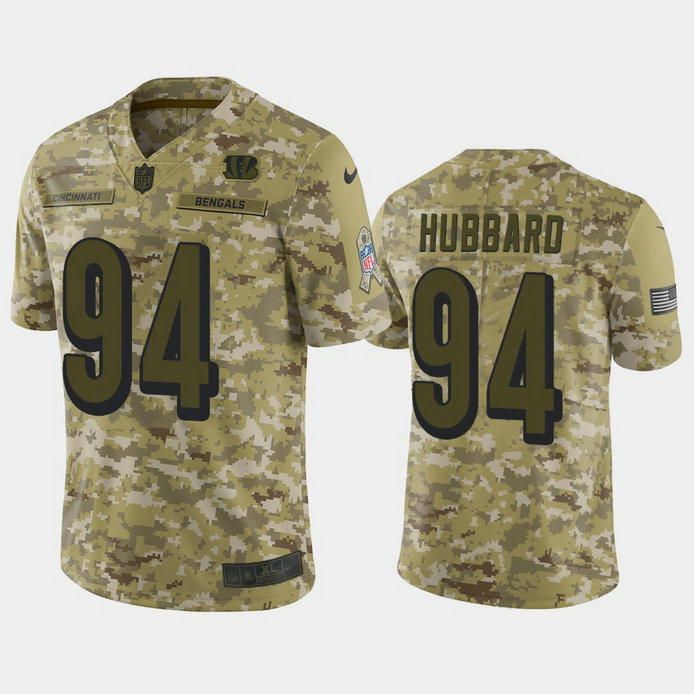Cincinnati Bengals Sam Hubbard #94 Camo Jersey 2018 Salute to Service Cincinnati Bengals Sam Hubbard #94 Camo Jersey 2018 Salute to Service