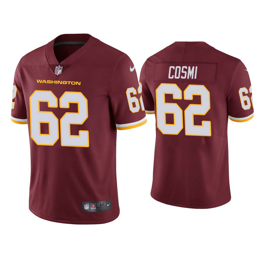 Washington Football Team #62 Samuel Cosmi Burgundy Vapor Limited Jersey Washington Football Team #62 Samuel Cosmi Burgundy Vapor Limited Jersey