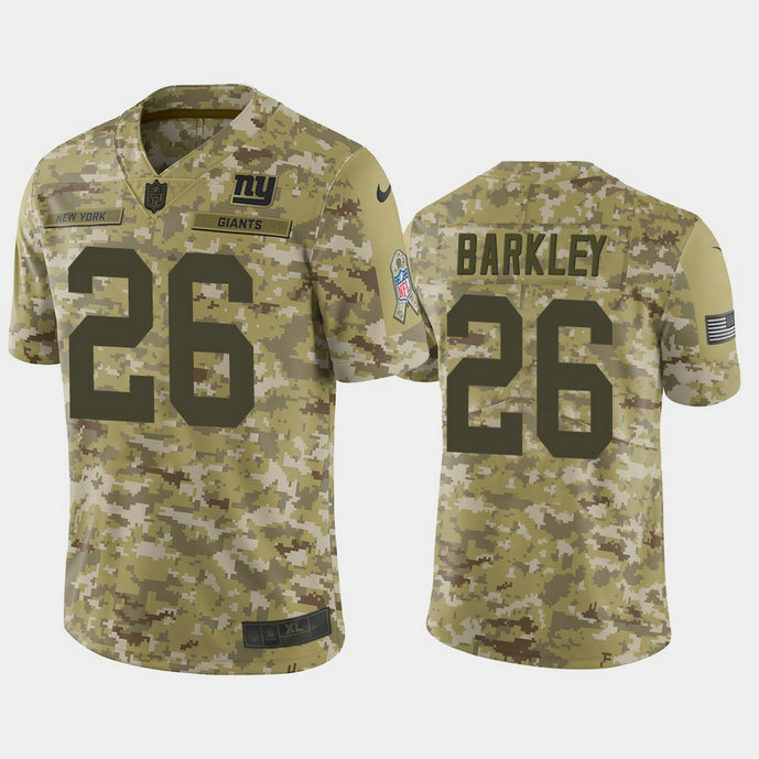 New York Giants Saquon Barkley #26 2018 Salute to Service Limited Camo Jersey New York Giants Saquon Barkley #26 2018 Salute to Service Limited Camo Jersey