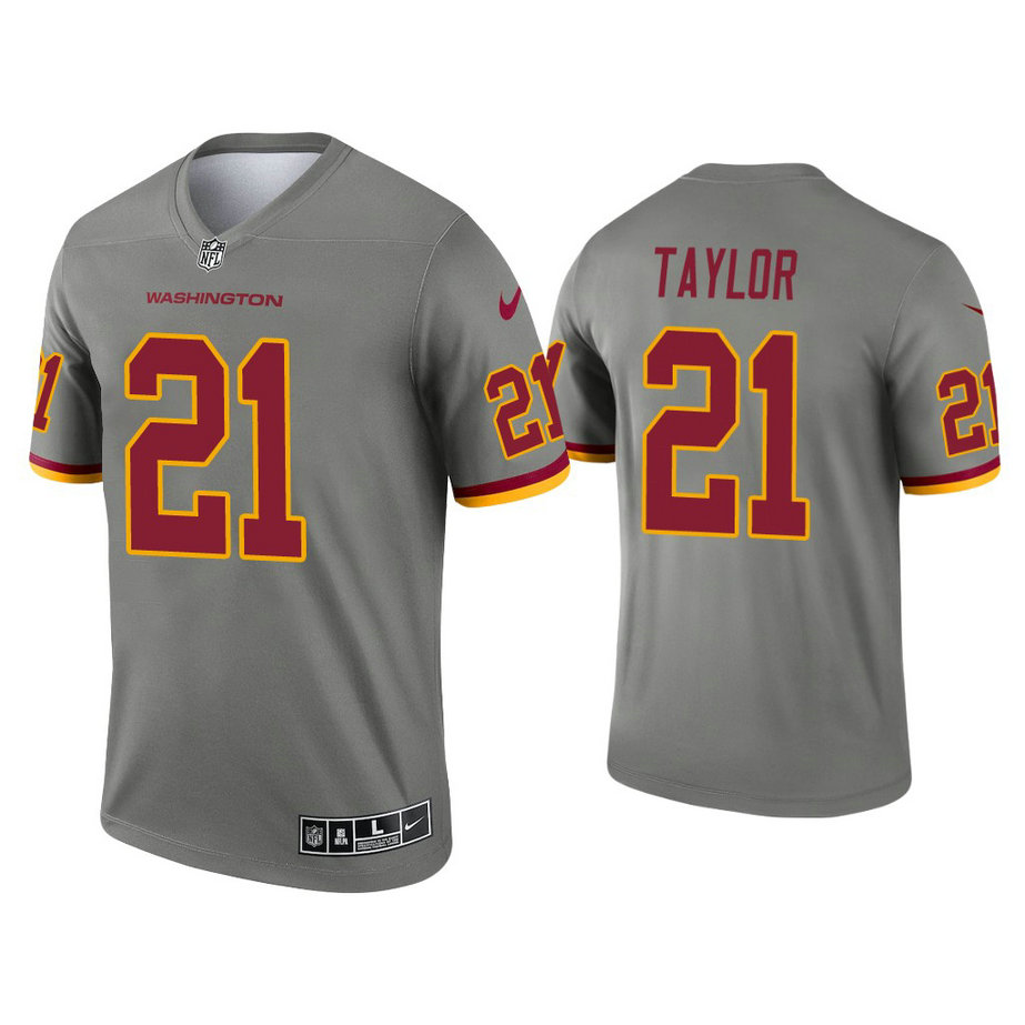 Washington Football Team #21 Sean Taylor Steel Inverted Legend Jersey Washington Football Team #21 Sean Taylor Steel Inverted Legend Jersey