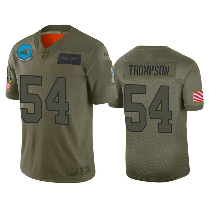 Carolina Panthers #54 Shaq Thompson Camo 2019 Salute to Service Limited Jersey