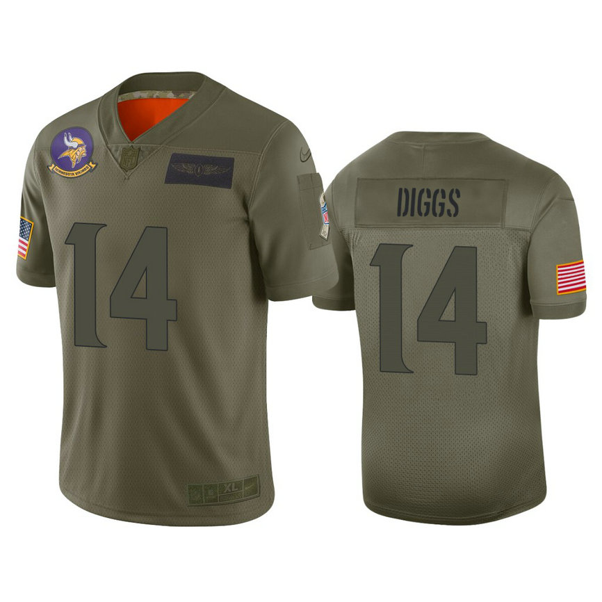 Minnesota Vikings #14 Stefon Diggs Camo 2019 Salute to Service Limited Jersey Minnesota Vikings #14 Stefon Diggs Camo 2019 Salute to Service Limited Jersey