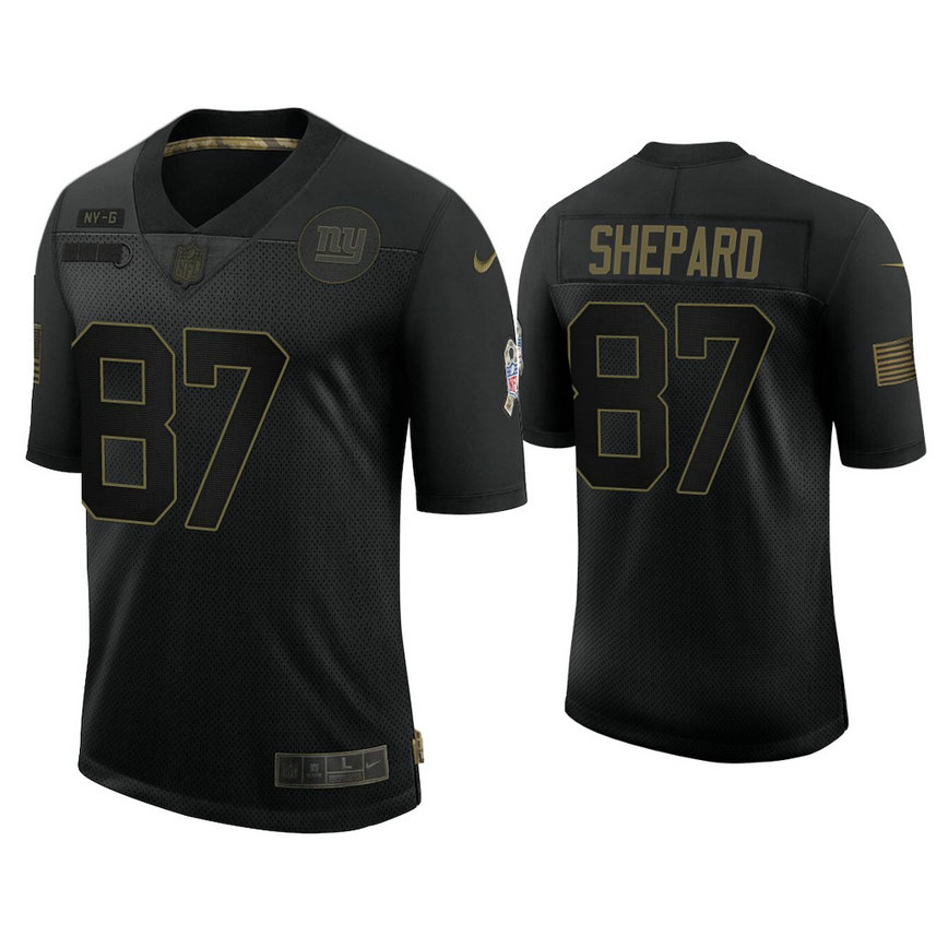 New York Giants #87 Sterling Shepard Black 2020 Salute to Service Limited Jersey New York Giants #87 Sterling Shepard Black 2020 Salute to Service Limited Jersey