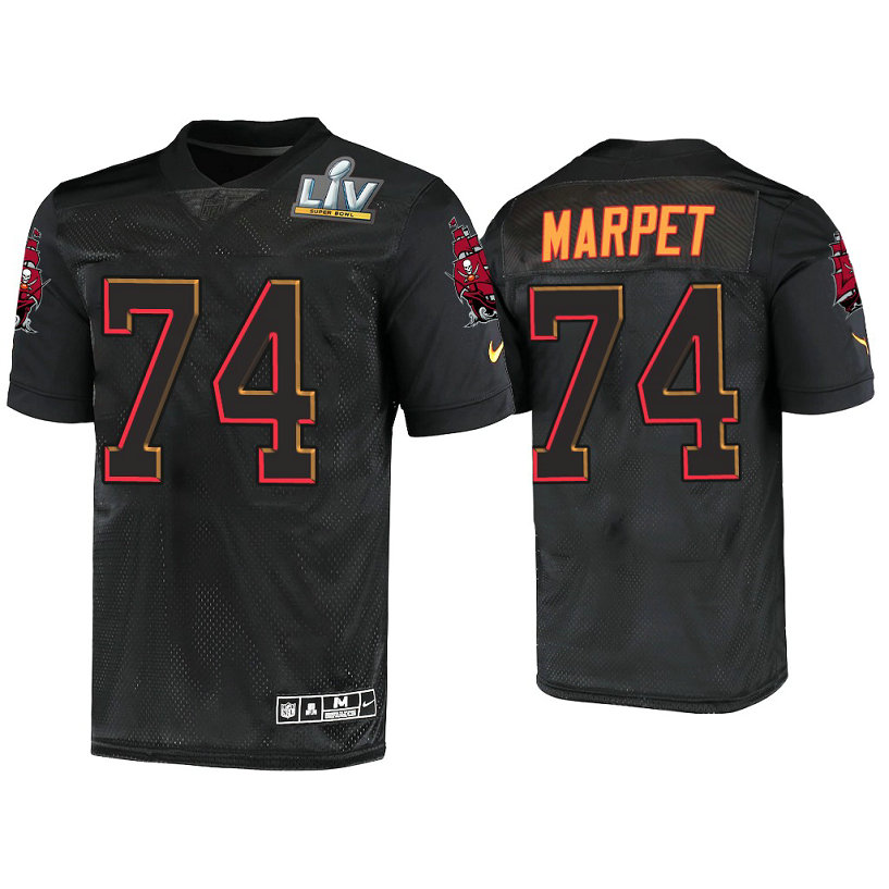 2021 Tampa Bay Buccaneers #74 Ali Marpet Black Super Bowl LIV Jersey 2021 Tampa Bay Buccaneers #74 Ali Marpet Black Super Bowl LIV Jersey