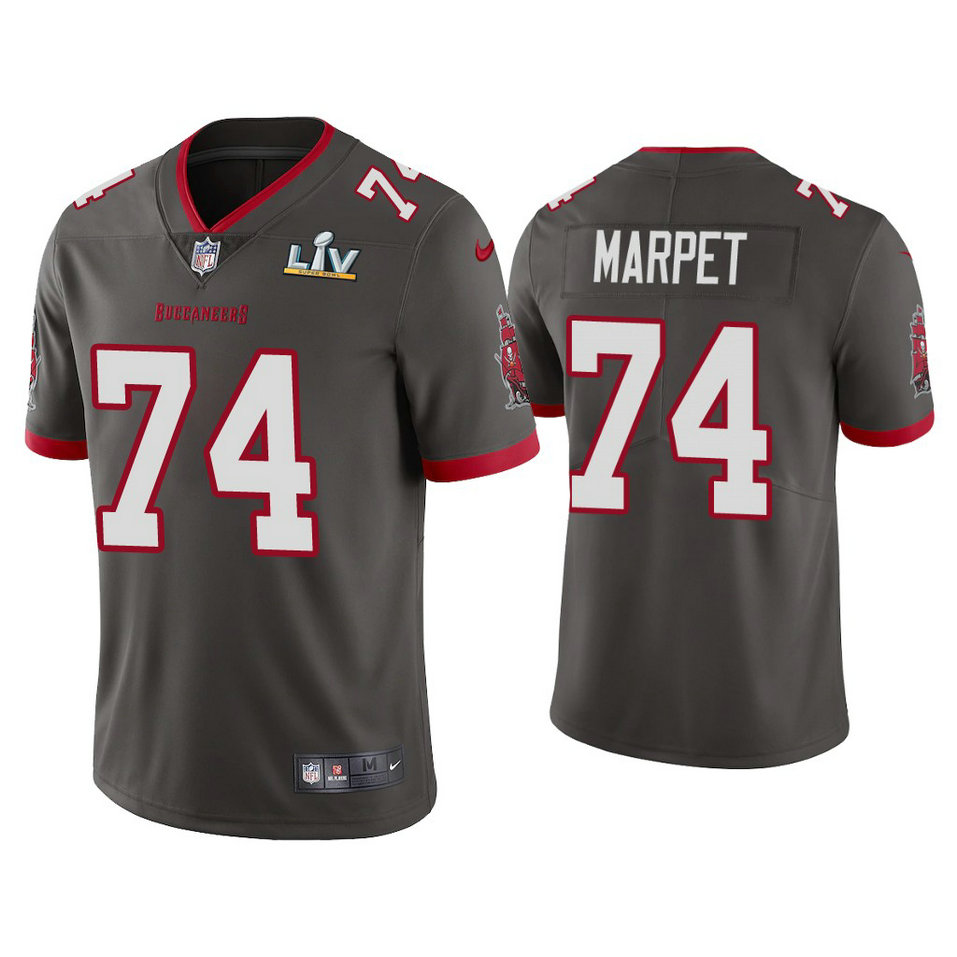 2021 Tampa Bay Buccaneers #74 Ali Marpet Pewter Super Bowl LIV Pewter Vapor Limited Jersey 2021 Tampa Bay Buccaneers #74 Ali Marpet Pewter Super Bowl LIV Pewter Vapor Limited Jersey