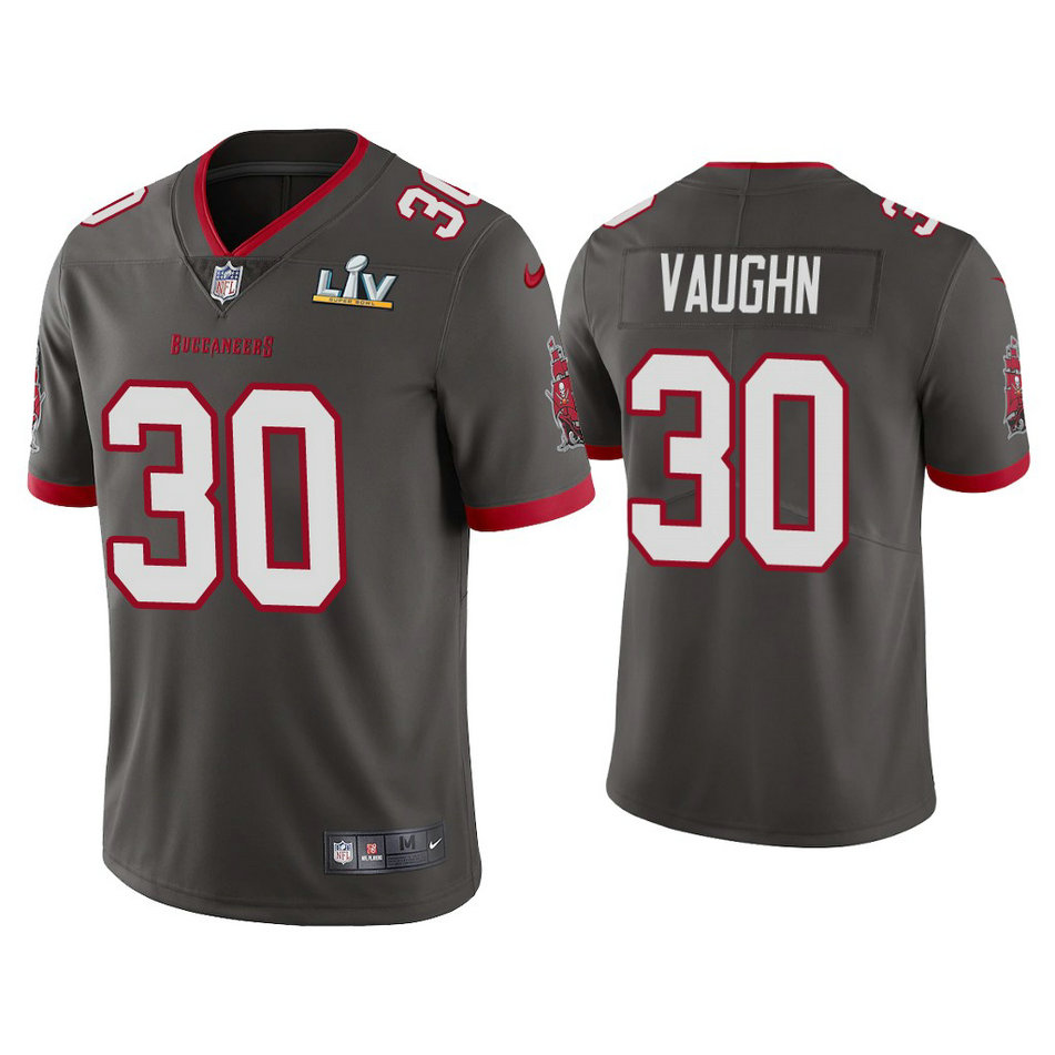 2021 Tampa Bay Buccaneers #30 Ke'Shawn Vaughn Pewter Super Bowl LIV Pewter Vapor Limited Jersey