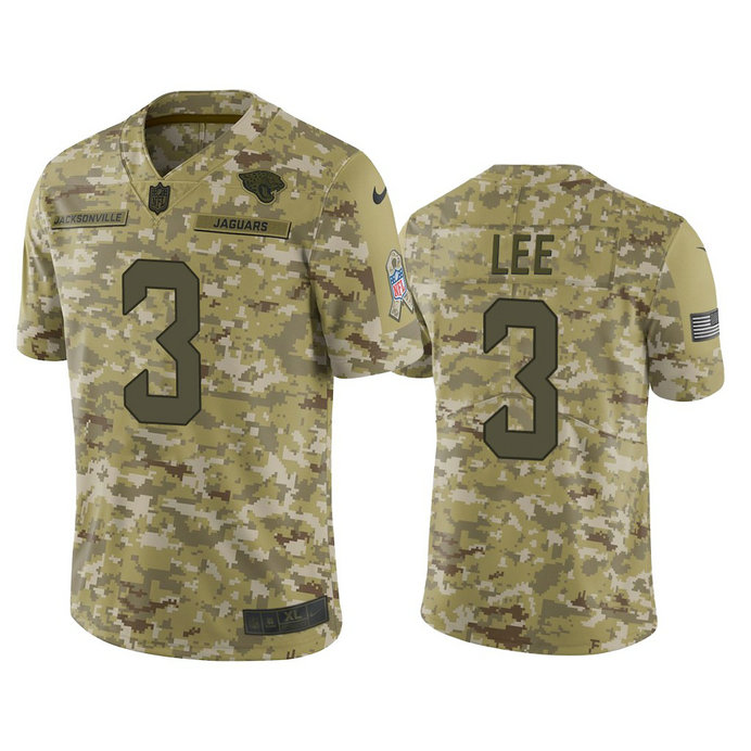 Jacksonville Jaguars Tanner Lee #3 Camo Jersey 2018 Salute to Service Jacksonville Jaguars Tanner Lee #3 Camo Jersey 2018 Salute to Service