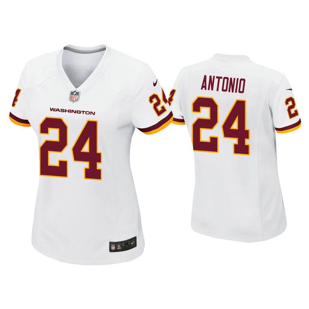Women's Washington Football Team #24 Team Antonio White Game Jersey Women's Washington Football Team #24 Team Antonio White Game Jersey