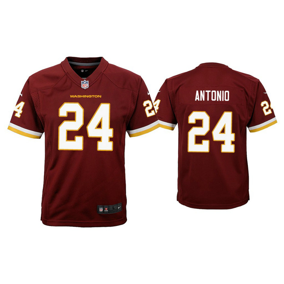 Youth Washington Football Team #24 Team Antonio Burgundy Game Jersey Youth Washington Football Team #24 Team Antonio Burgundy Game Jersey
