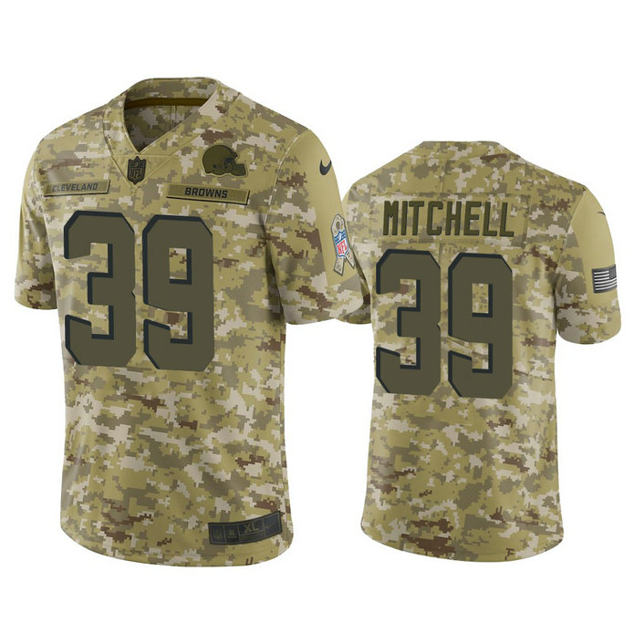 Cleveland Browns Terrance Mitchell #39 2018 Salute to Service Limited Camo Jersey Cleveland Browns Terrance Mitchell #39 2018 Salute to Service Limited Camo Jersey