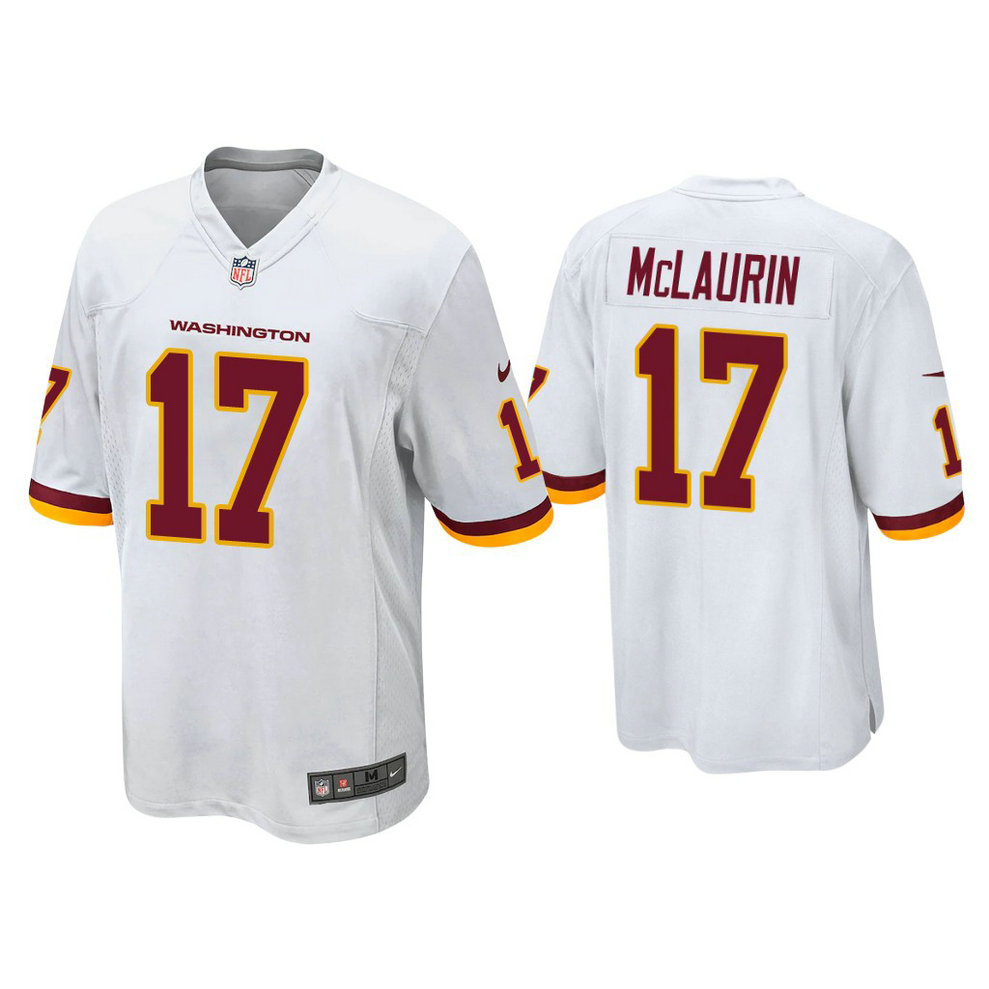 Washington Football Team #17 Terry McLaurin White Game Jersey Washington Football Team #17 Terry McLaurin White Game Jersey