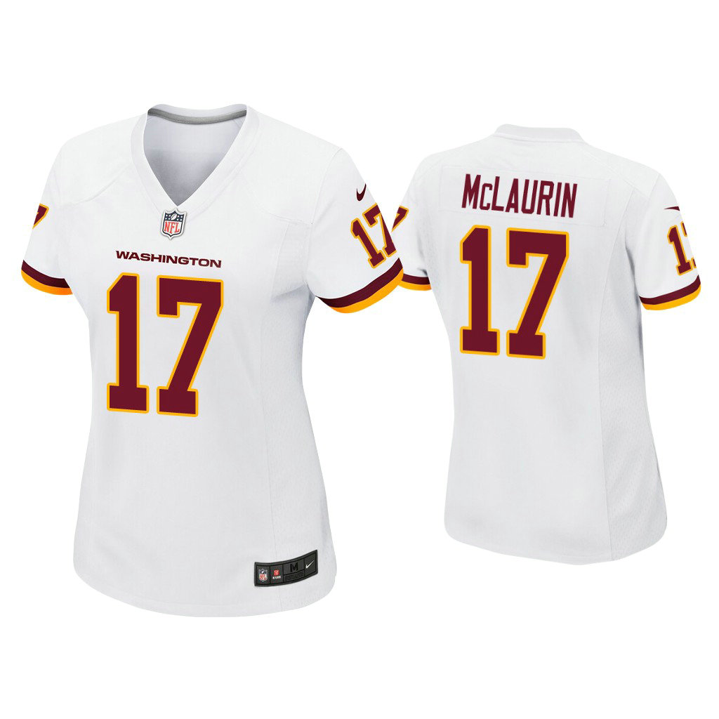 Women's Washington Football Team #17 Terry McLaurin White Game Jersey Women's Washington Football Team #17 Terry McLaurin White Game Jersey