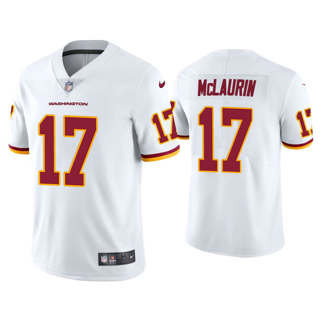 Washington Football Team #17 Terry McLaurin White Vapor Limited Jersey Washington Football Team #17 Terry McLaurin White Vapor Limited Jersey