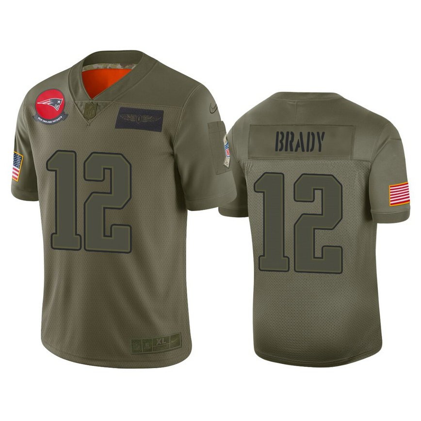 New England Patriots #12 Tom Brady Camo 2019 Salute to Service Limited Jersey New England Patriots #12 Tom Brady Camo 2019 Salute to Service Limited Jersey