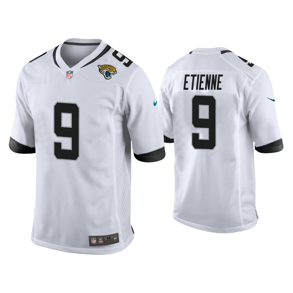 Jacksonville Jaguars #9 Travis Etienne White 2021 NFL Draft Game Jersey Jacksonville Jaguars #9 Travis Etienne White 2021 NFL Draft Game Jersey