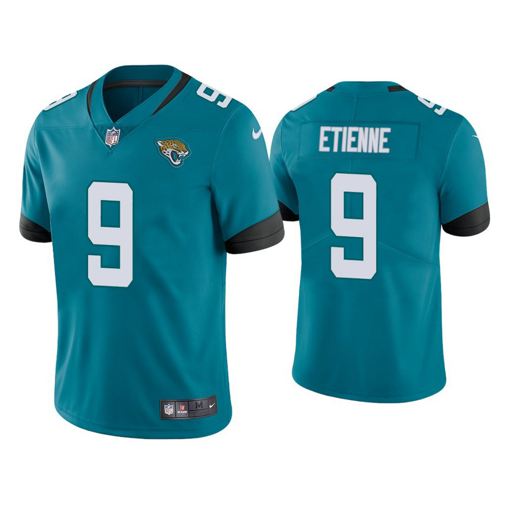 Jacksonville Jaguars #9 Travis Etienne Teal 2021 NFL Draft Vapor Limited Jersey Jacksonville Jaguars #9 Travis Etienne Teal 2021 NFL Draft Vapor Limited Jersey