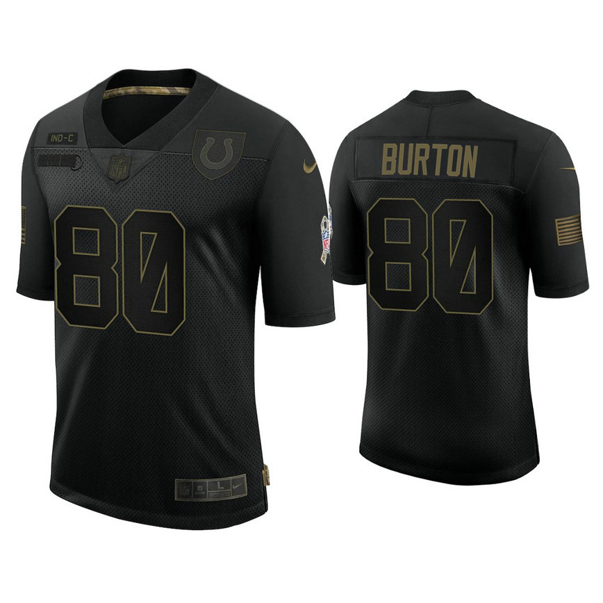 Indianapolis Colts #80 Trey Burton Black 2020 Salute to Service Limited Jersey Indianapolis Colts #80 Trey Burton Black 2020 Salute to Service Limited Jersey