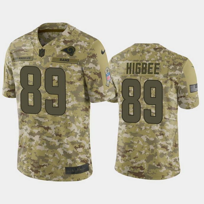 Los Angeles Rams Tyler Higbee #89 2018 Salute to Service Limited Camo Jersey