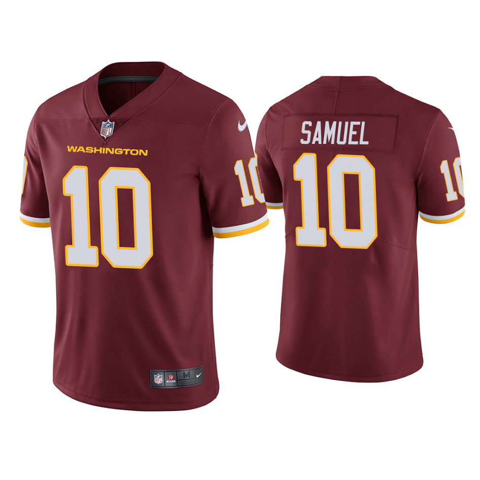 Washington Football Team #10 Curtis Samuel Burgundy Vapor Limited Jersey