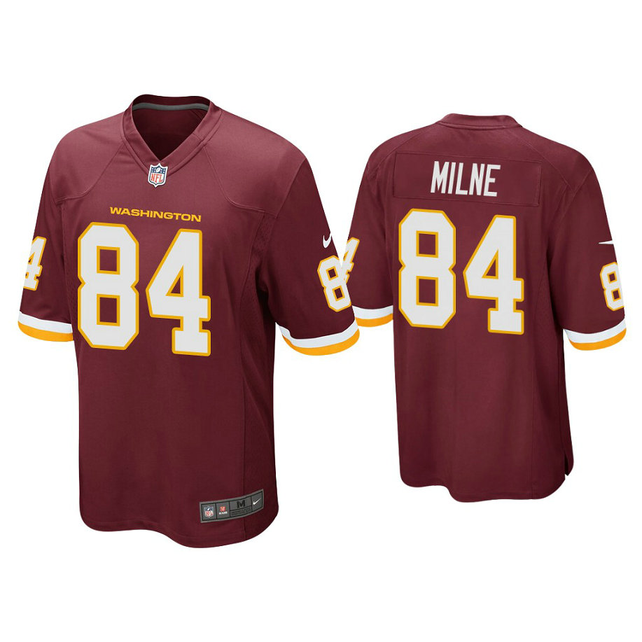 Washington Football Team #84 Dax Milne Burgundy Game Jersey