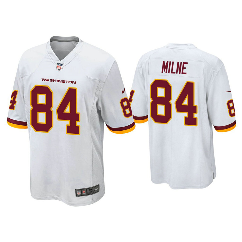 Washington Football Team #84 Dax Milne White Game Jersey