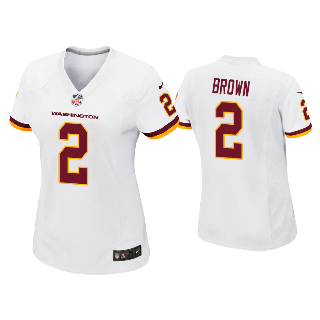 Women's Washington Football Team #2 Dyami Brown White Game Jersey