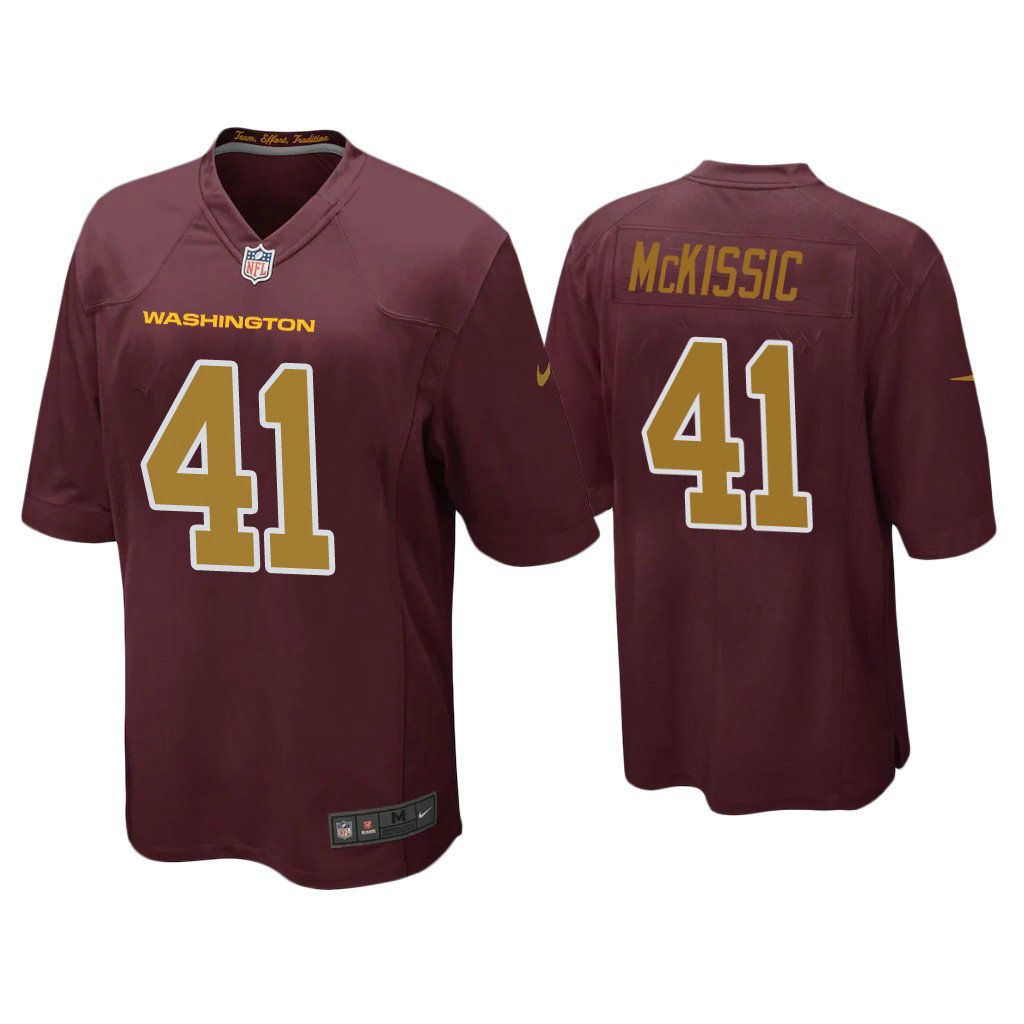 Washington Football Team #41 J.D. McKissic Burgundy Alternate Game Jersey