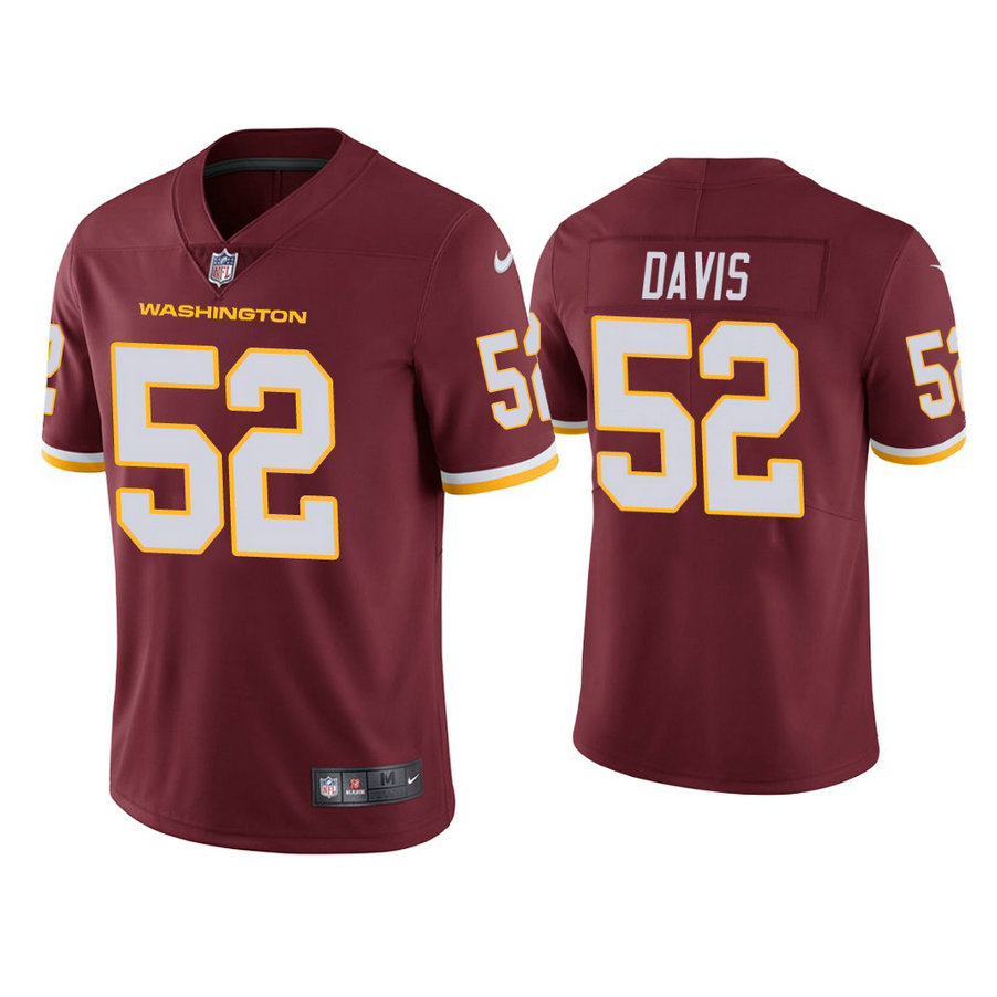 Washington Football Team #52 Jamin Davis Burgundy Vapor Limited Jersey