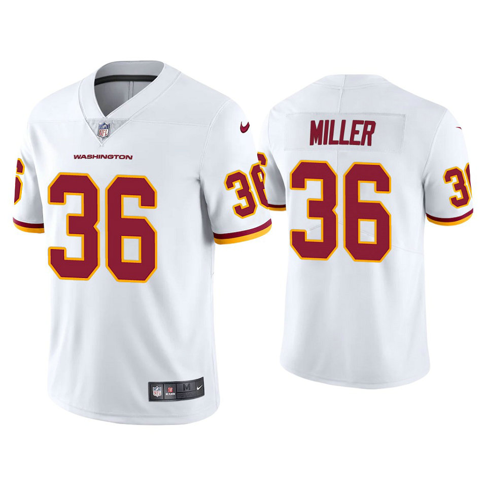 Washington Football Team #36 Lamar Miller White Vapor Limited Jersey Washington Football Team #36 Lamar Miller White Vapor Limited Jersey
