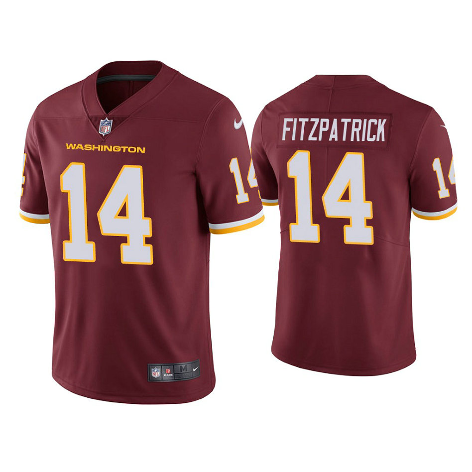 Washington Football Team #14 Ryan Fitzpatrick Burgundy Vapor Limited Jersey Washington Football Team #14 Ryan Fitzpatrick Burgundy Vapor Limited Jersey