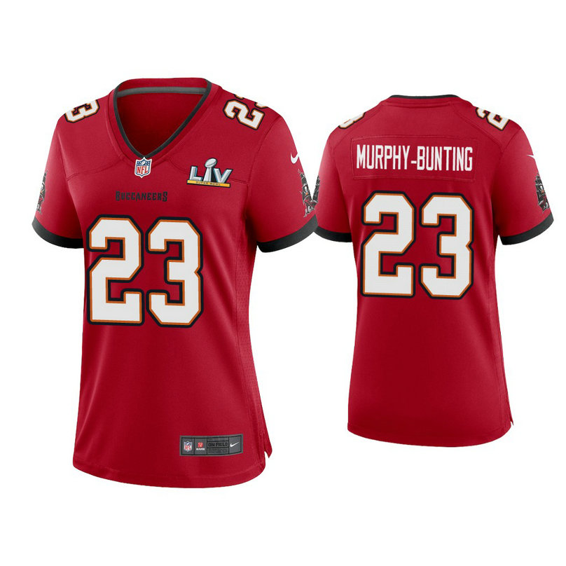 Women's 2021 Tampa Bay Buccaneers #23 Sean Murphy-Bunting Red Super Bowl LIV Red Game Jersey