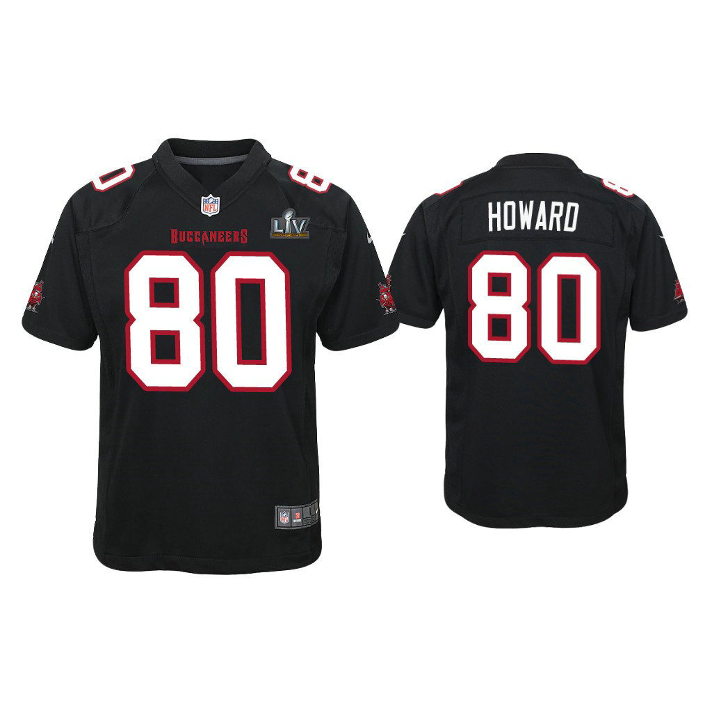Youth 2021 Tampa Bay Buccaneers #80 O.J. Howard Black Super Bowl LIV Black Game Fashion Jersey Youth 2021 Tampa Bay Buccaneers #80 O.J. Howard Black Super Bowl LIV Black Game Fashion Jersey