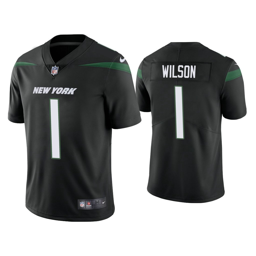New York Jets #1 Zach Wilson Black 2021 NFL Draft Vapor Limited Jersey New York Jets #1 Zach Wilson Black 2021 NFL Draft Vapor Limited Jersey
