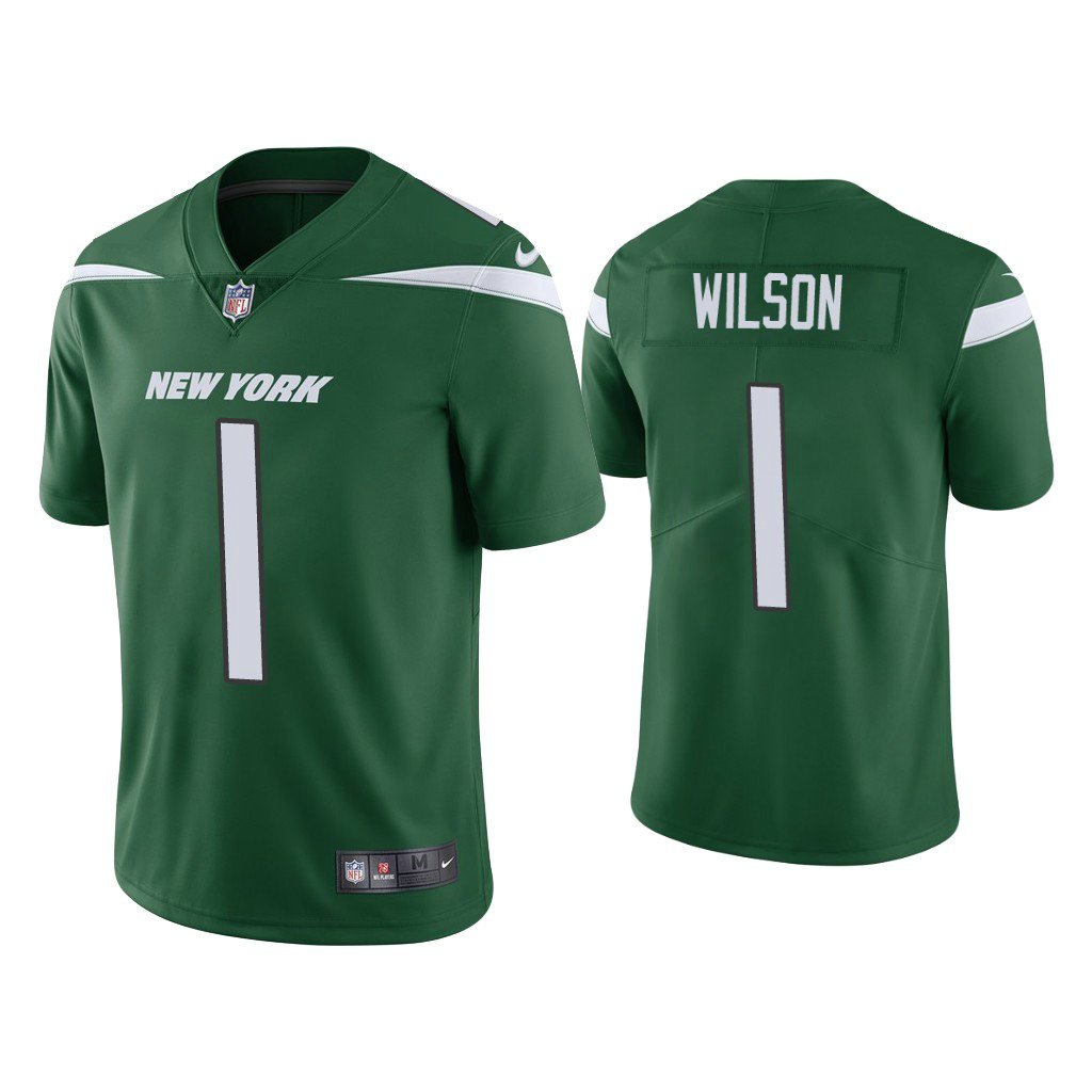 New York Jets #1 Zach Wilson Green 2021 NFL Draft Vapor Limited Jersey New York Jets #1 Zach Wilson Green 2021 NFL Draft Vapor Limited Jersey