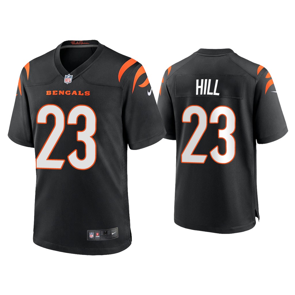 Cincinnati Bengals #23 Daxton Hill Black Game 2022 NFL Draft Jersey Cincinnati Bengals #23 Daxton Hill Black Game 2022 NFL Draft Jersey