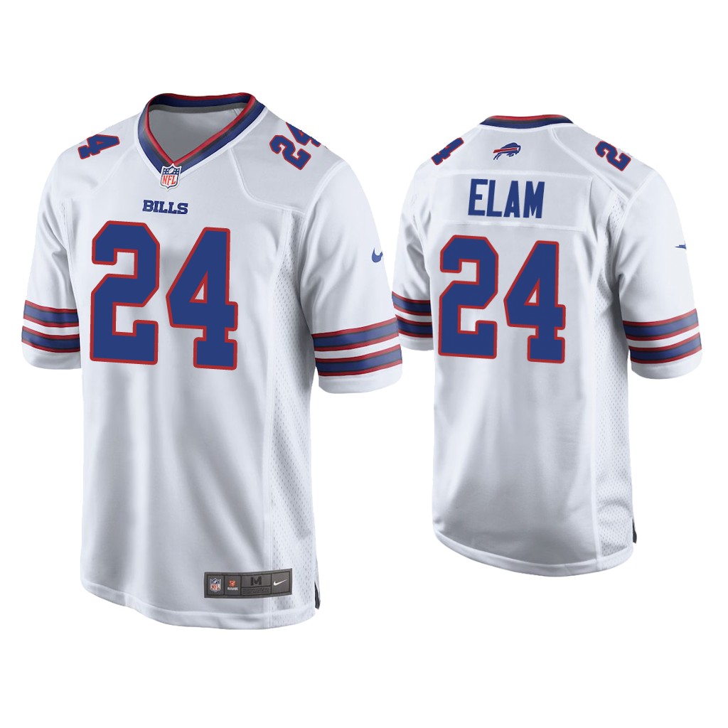 Buffalo Bills #24 Kaiir Elam White Game 2022 NFL Draft Jersey Buffalo Bills #24 Kaiir Elam White Game 2022 NFL Draft Jersey