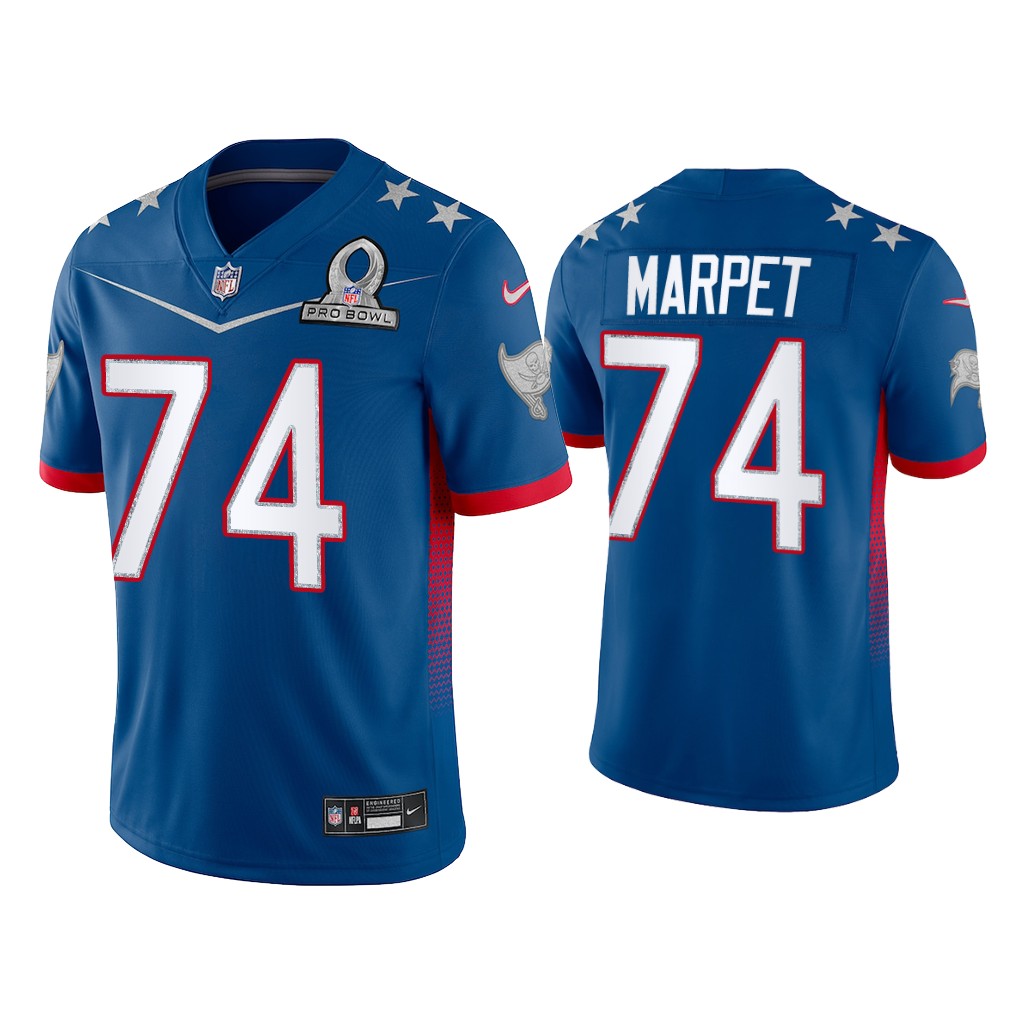 Tampa Bay Buccaneers #74 Ali Marpet Royal Game 2022 NFC Pro Bowl Jersey Tampa Bay Buccaneers #74 Ali Marpet Royal Game 2022 NFC Pro Bowl Jersey