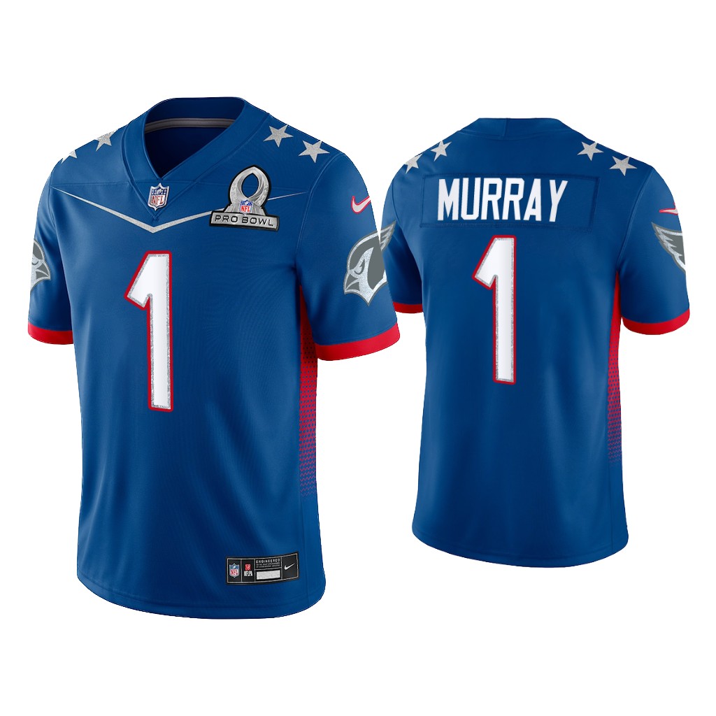 Arizona Cardinals #1 Kyler Murray Royal Game 2022 NFC Pro Bowl Jersey Arizona Cardinals #1 Kyler Murray Royal Game 2022 NFC Pro Bowl Jersey