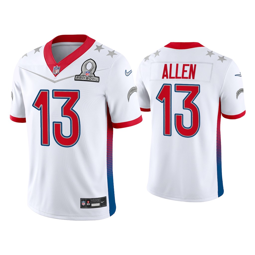 Los Angeles Chargers #13 Keenan Allen White Game 2022 AFC Pro Bowl Jersey